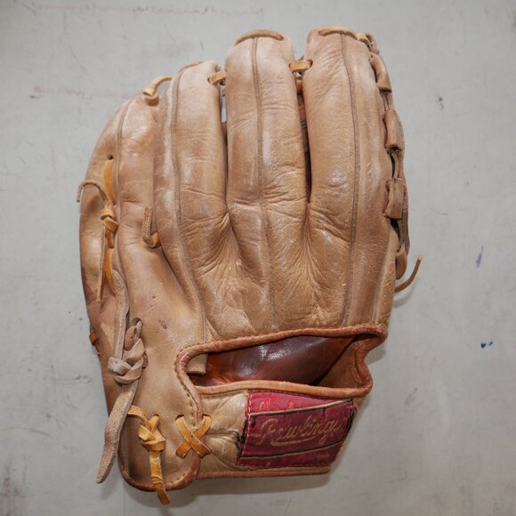 VTG Rawlings Roberto Clemente Baseball Glove GJ66 Leather RHT Baseball Mitt Rare - Picture 9 of 11